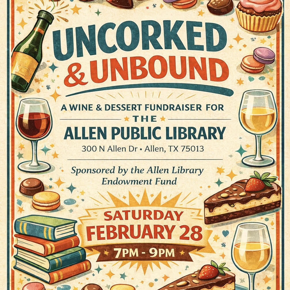 Uncorked & Unbound: An Evening to Support the Allen Public Library - logo